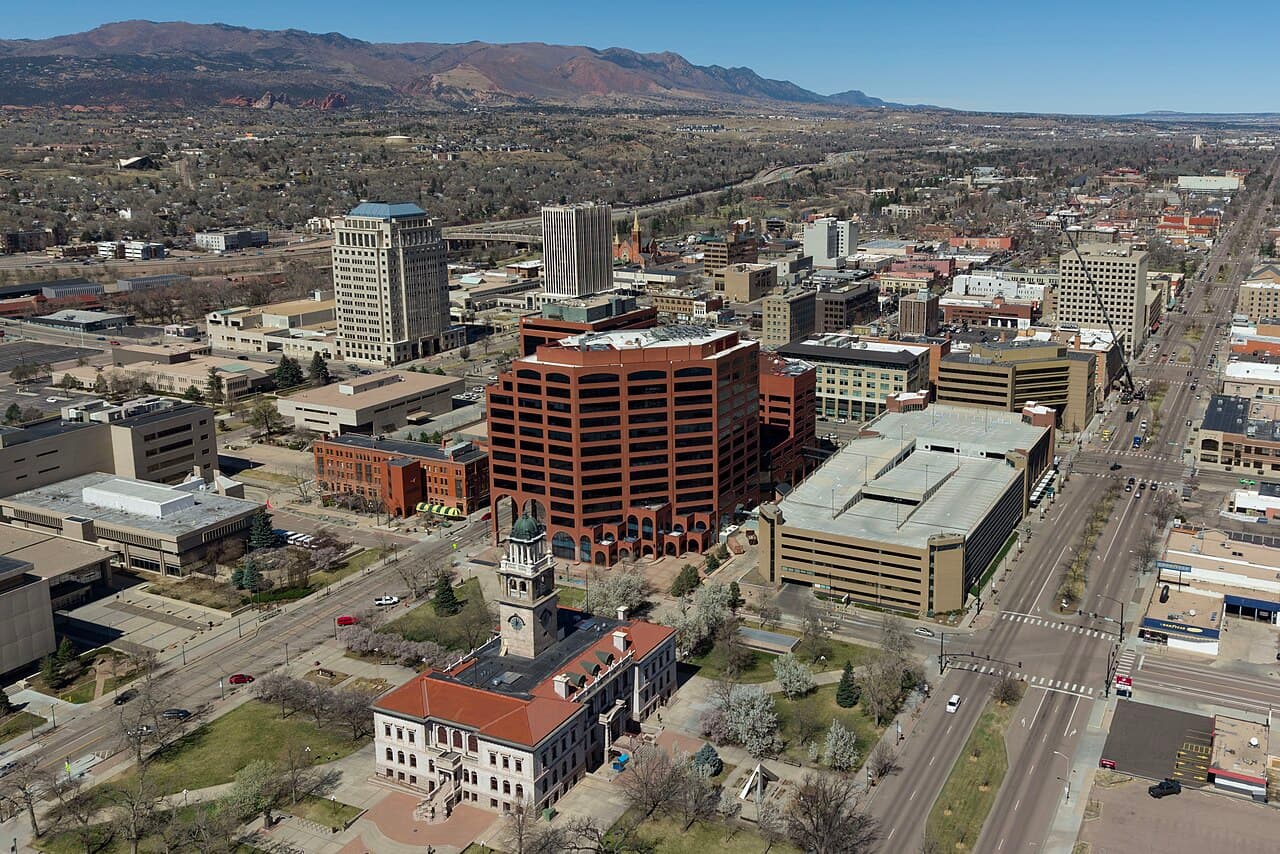 Colorado Springs, CO cityscape